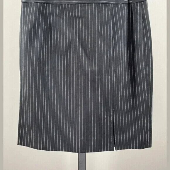 NEW Banana Republic Skirt Womens 4 black stripe pencil straight sloan - Picture 3 of 11